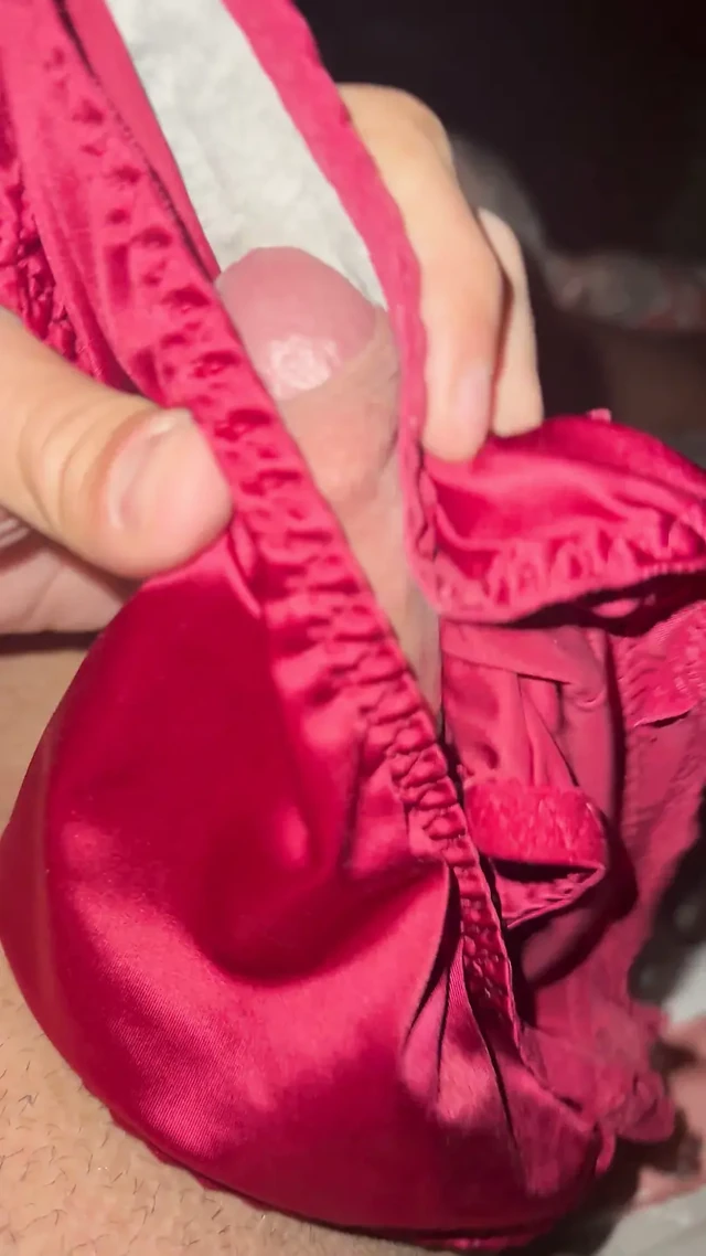 Juicey silky red panties
