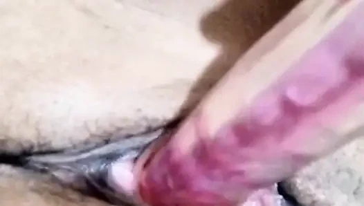 Latin evli kadın ilk dildo