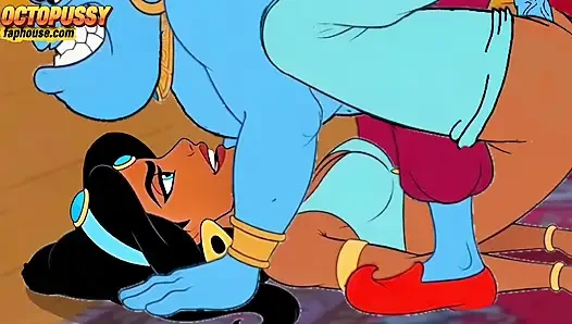Futanari. Büyük yaraklı prenses Jasmine kızı. Porn Aladdin Series.