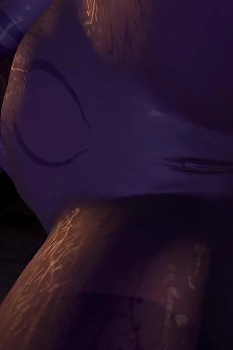 Skyrim'deki mor gece elfi yatakta yan anal seks yapıyor - skyrim porno parodi