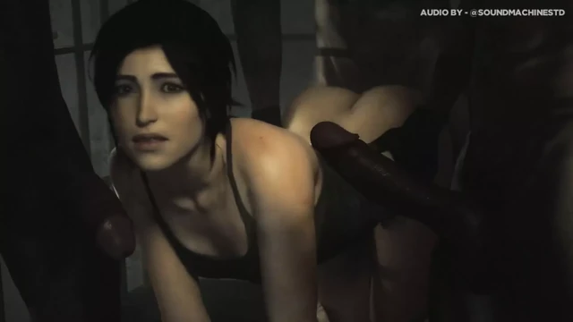 Lara croft hapishane grup seks