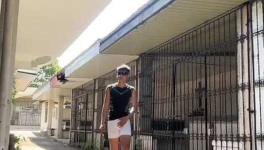 Naughty Asian on Gym Outfit