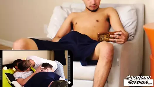 SOUTHERNSTROKES Cute Latino Amateur Diego Martin Jerks Off