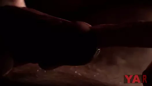 Yakın çekim penis masajı