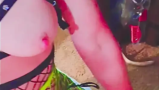 A Nighthore with 2 Phat Lips and thick Cum Stringers