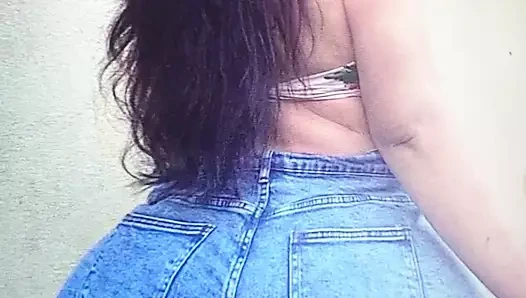 Nut Booty Hot Big Ass Latina Jeans Cum Tribute 4