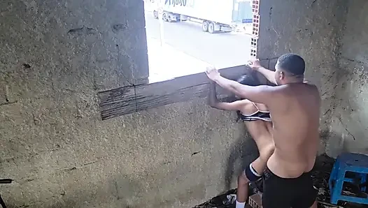 Terasta topu %100 anal yakaladım