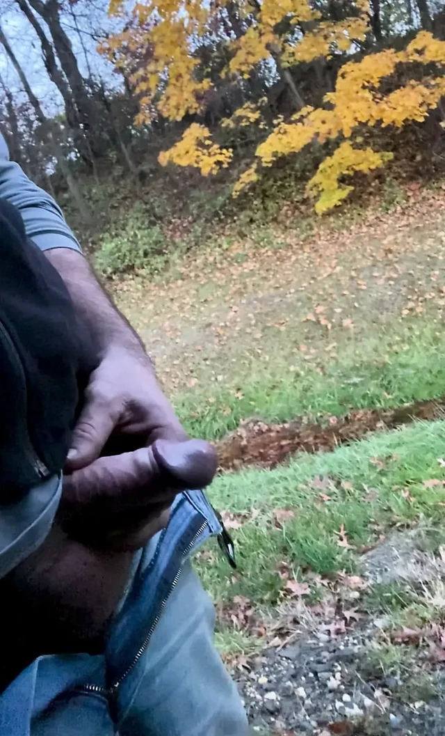 Uzun yol kenarında sidik ve mastürbasyon