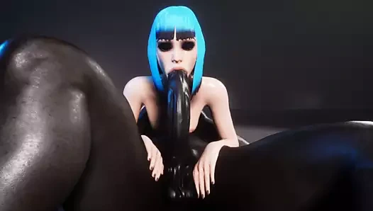 Güzel bir hentai bayanın kedi içine nazik nüfuz