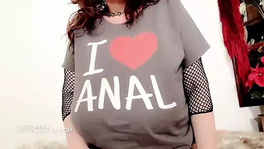 Büyük sarkık göğüsleri ve kıçını yarrakla dolu göbekli bir tanrıça