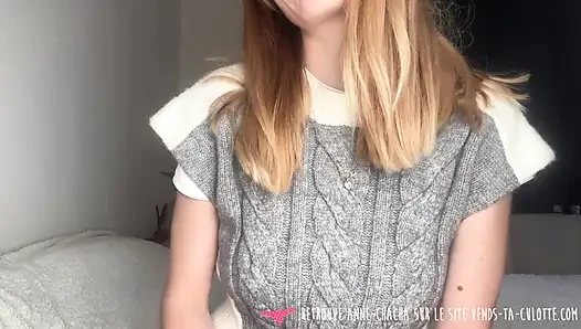 Vends-Ta-Culotte - Презентация сексуальной и спортивной молодой французской женщины в любительском видео с примеркой в нижнем белье