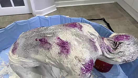 Kil ve parıltı - wam ıslak ve dağınık sploshing