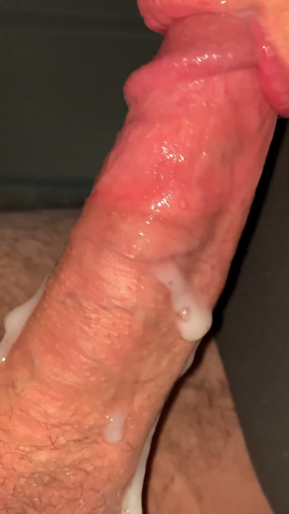 She SUCKS THE CUM RIGHT OUT! What A POST ORGASM Throbbing Cum Mess! | Clip 1