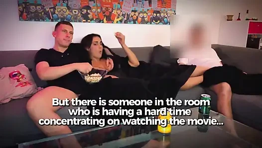 Büyük bir yarağı olduğunu duydu... Bu yüzden onu erkek arkadaşının arkasından sikiyor