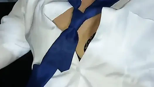 Marin cosplay'li Otaku anal seks yapıyor