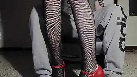 Çifte damlayan dölleme stiletto topuklu ayakkabılar