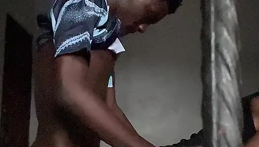 Black Boy Got Turn on by His Coach at the Training Section