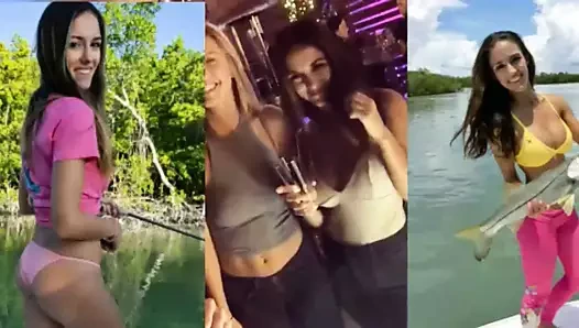 Balıkçı kız - muhteşem esmer ekip tarafından sikikleri alır