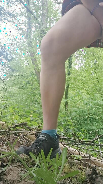 With the dildo in the forest - swiss girl
