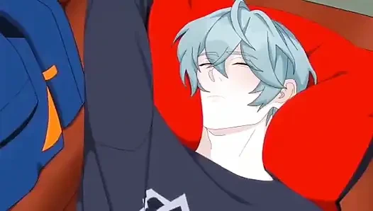 Götünü yalıyor ve sonra arkadaşının götünü çok sert sikiyor