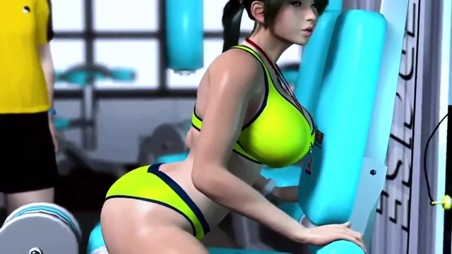 Büyük memeli jimnastikçi kız eğitmeni - hentai 3d 12