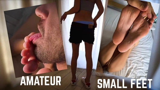 Üvey kızın bana yeni spor ayakkabılar gösterdiği ve sonra küçük ayaklarıyla yarağımı idare ettiğinde çok aşina bir sahne