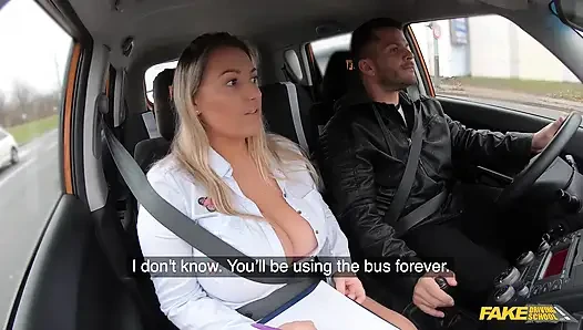 Fake Driving School - Crystal Swift показывает свои сиськи, чтобы получить лицензию