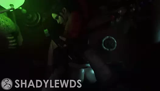 Claire redfield eğildi ve sert becerdin