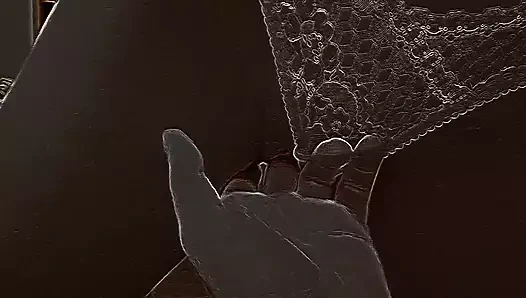 Diline boşalı zayıf genç kız.