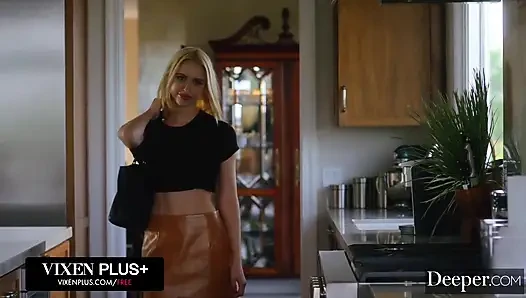 Derin. Chloe Cherry en karanlık çifte penetrasyon fantezisini oynuyor