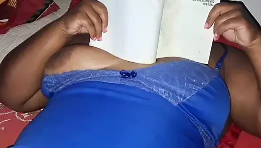 Hot stepsister giving blowjob