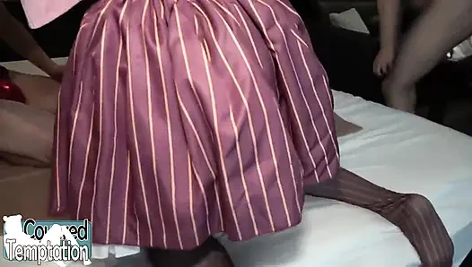 Ultra nadir cosplay jakuzili üçlü sauna kaosuyla dolu eğlenceli heyecanla dolu
