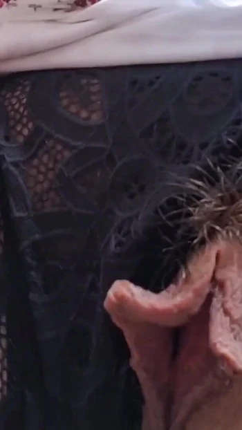 Iconic moment from "homemade outdoor public my new kinky pee compilation with long labia butterfly pussy and big clit for"