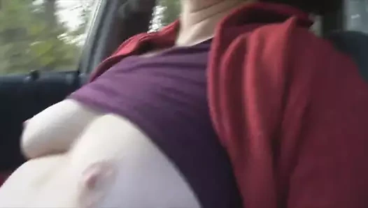 Arabada eski kız arkadaş