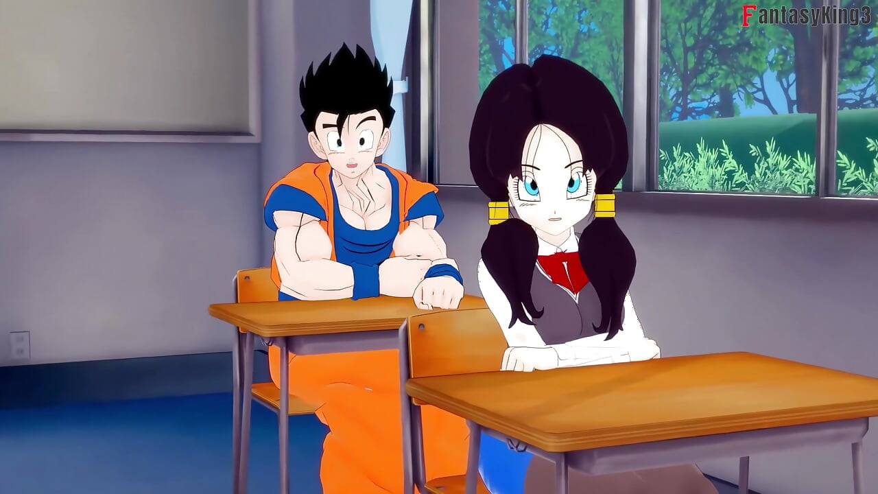 Android 18 Gohan'ı sikmeye devam etmek için üniversiteye giriyor - dragon ball zex serisi