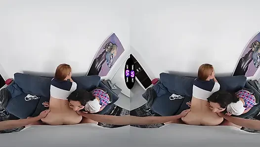 Mini mitzi lucianna luci'yi üçlü striptiz ve çifte oral seks eğlencesi için davet ediyor - tmwvrnet