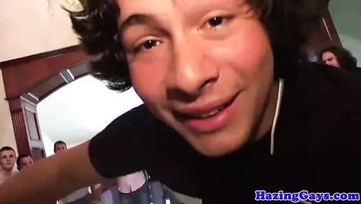 Teabagged düz twinks emme horoz