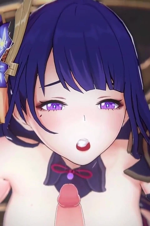 Genshin impact - raiden shogun ve aether tutkulu seks sahnesi - tatlı inleme - 3 boyutlu hentai animasyon