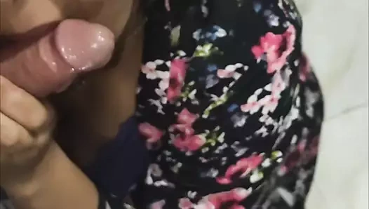 I was washing the dishes and my step-nephew arrives just when my husband is not there.