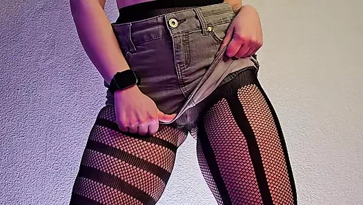 Alice Klay Rijden Een Lul in Sexy Panty Creampie
