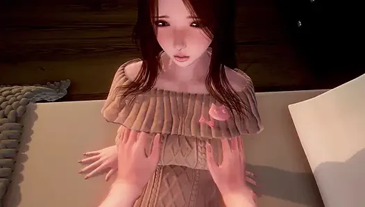 Murmur 30 - doğruluk mu cesaret mi - yui Adam'ın göğüslerine dokunmaya cesaret ediyor