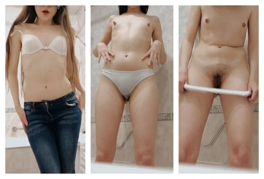 Kız işiyor. Gerçekten işemek istiyorum - striptiz ve külotumdan işiyorum