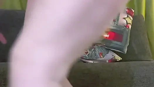 sexy horny minx in red outfit shacking orgasm