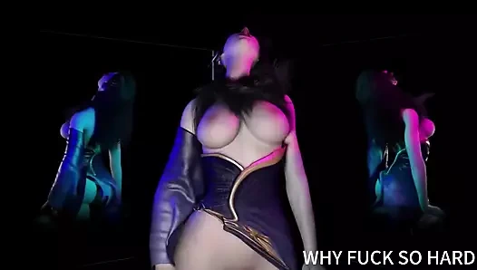 3 boyutlu azgın sürtük Asyalı fahişe büyük yarakla aldatıyor