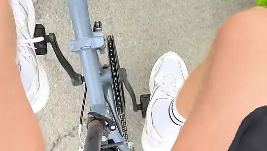 Gran Canaria'da halka açık yarak frikikli bisiklet yolculuğu sokaklarda sünnetsiz etli yarağı teşhir ediyor