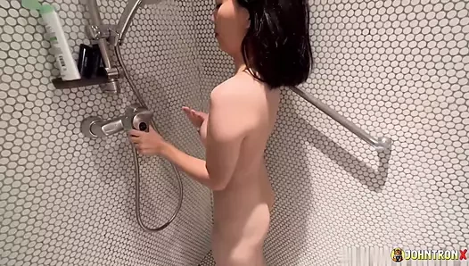 JohnTronX- cute Asian Teen gets her tiny pussy fucked