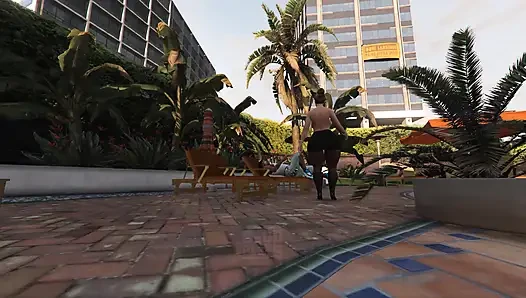 GTA 5 Franklin and Amanda Full 35 min Movie - Michael's House Affair (Compilation)