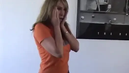 Bridgette Monroe minyonla kanepede sikişiyor