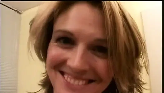 Bukkake with Big Cocks for Pretty MILF with Hairy Pussy