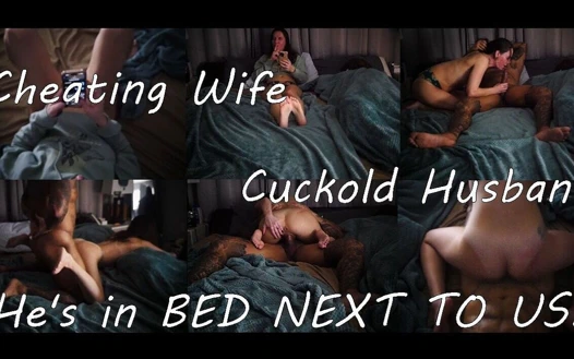 Kocamın en iyi arkadaşını yanımızda yataktayken sikiyorum.